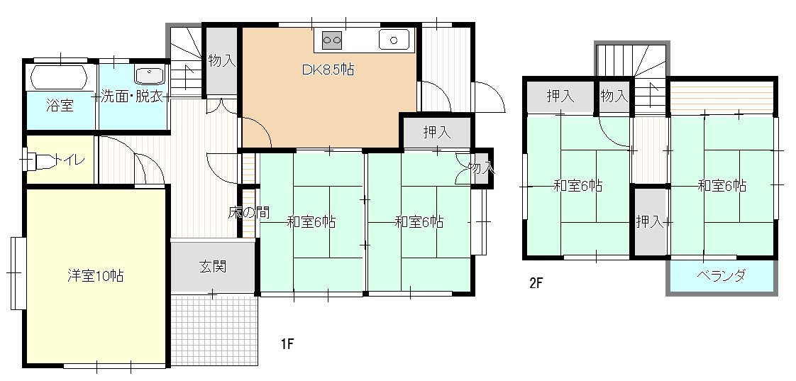 【間取り図】南向きで日当たり良好♪期間限定の現況販売中です♪