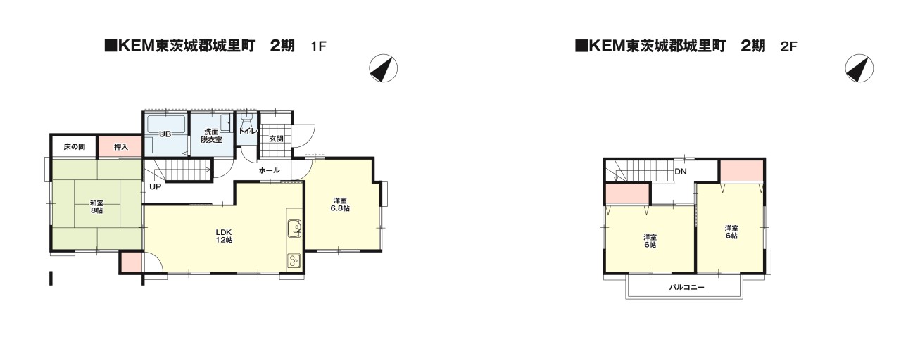 間取図：全居室2面採光で日当たりの良い4LDKの間取！！