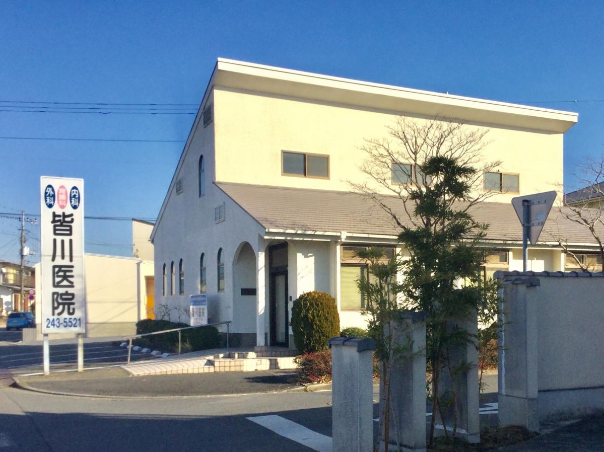 皆川医院(350m)-皆川医院まで徒歩4分（約350ｍ）