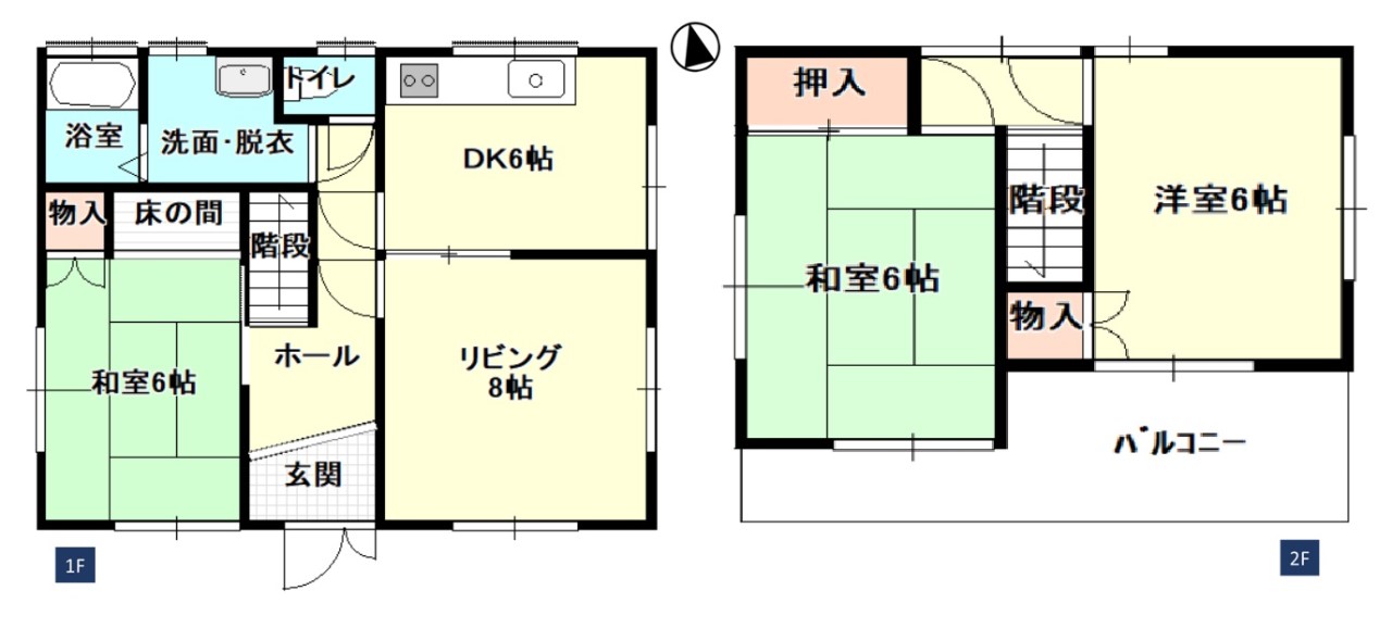 現況間取図。現況と相違がある場合は現況優先です。