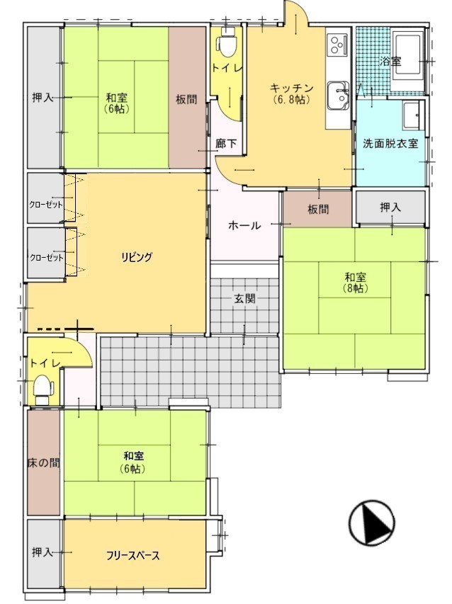 *. 間取り図 .*　(リフォーム後)