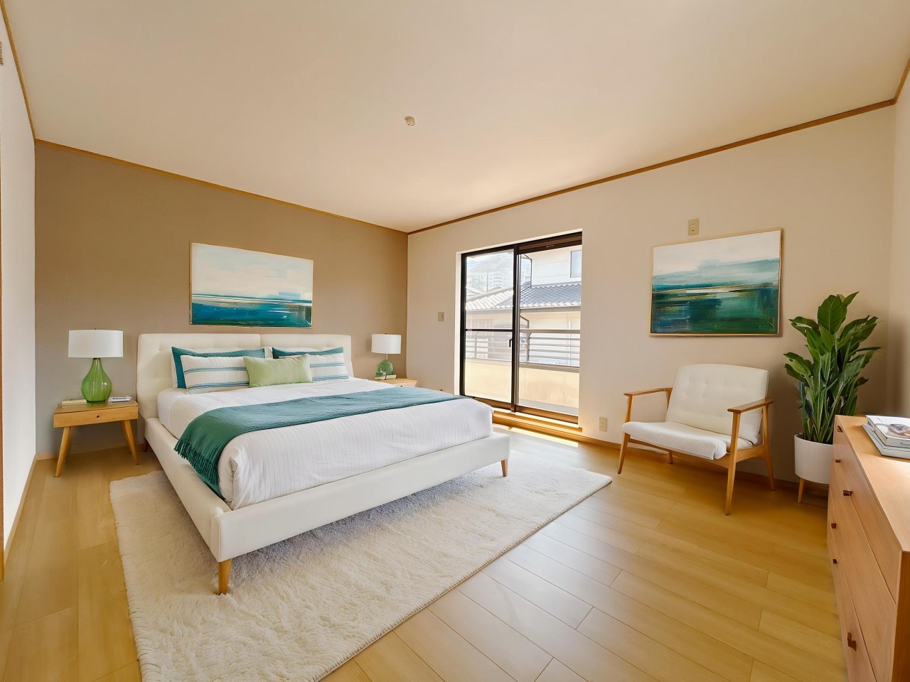 【洋室】※CG合成で家具を配置したイメージです。※家具は販売しておりません。