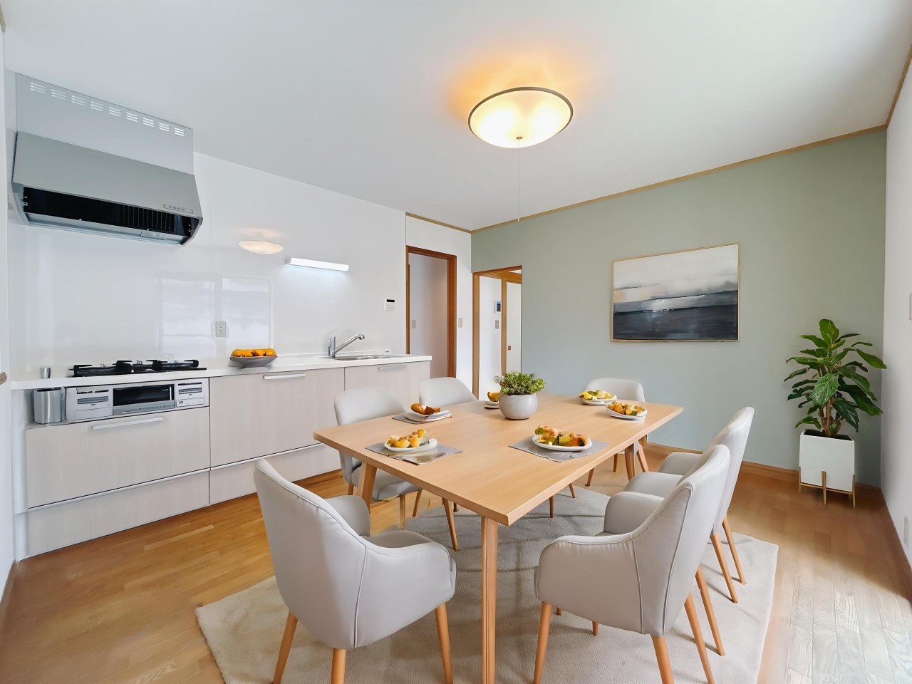 【ダイニング】※CG合成で家具を配置したイメージです。※家具は販売しておりません。