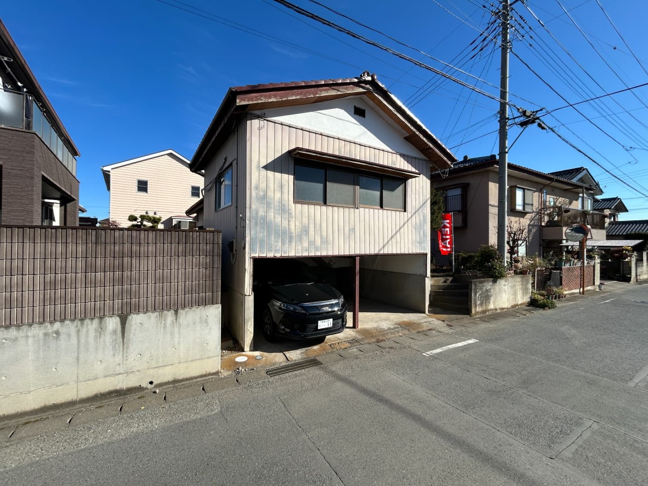 【外観】インナーガレージがあるお家