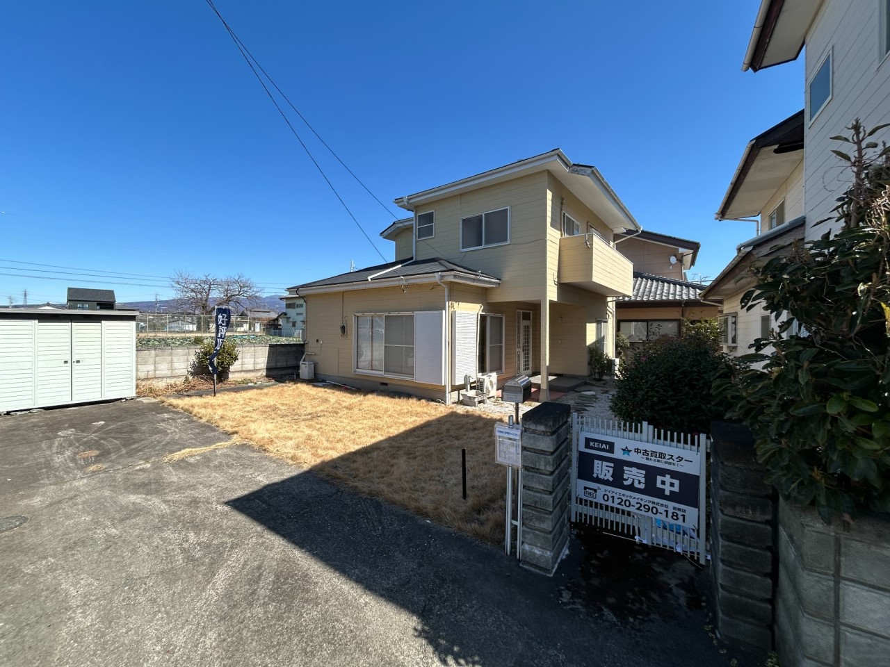 【外観】接道の幅員は6.1ｍ！車通りも少ないのでゆっくり駐車できます♪