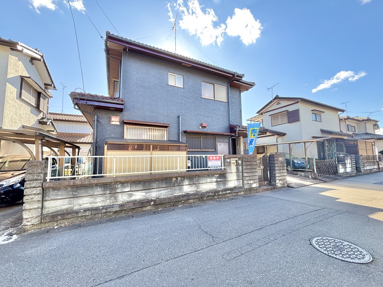 北道路だから前面道路からお家の中が見えにくい♪(2026年2月撮影)※リフォーム後写真