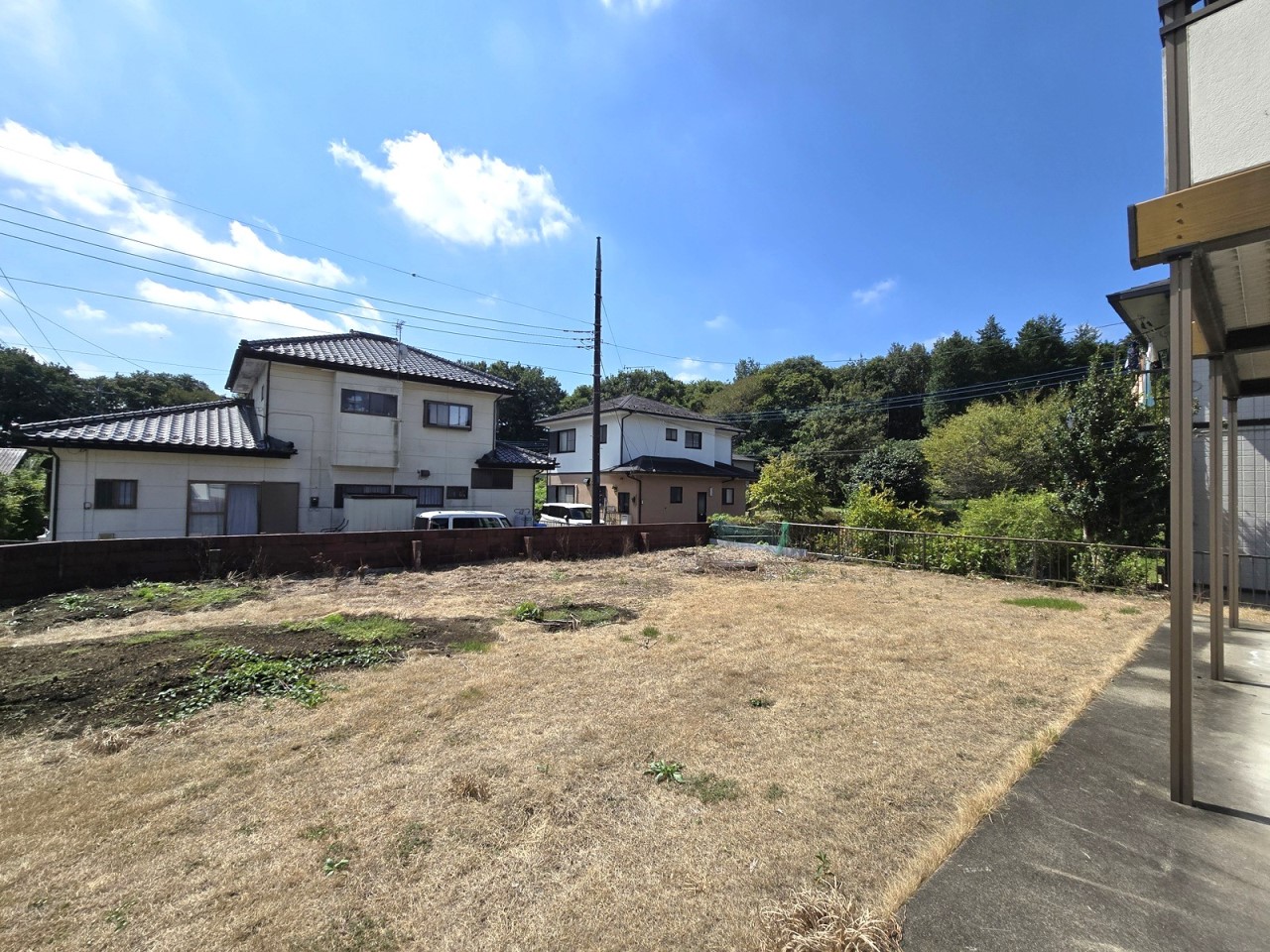 お子様が思いっきり走り回れる広さのお庭です♪※現況販売となります。2025.9月撮影