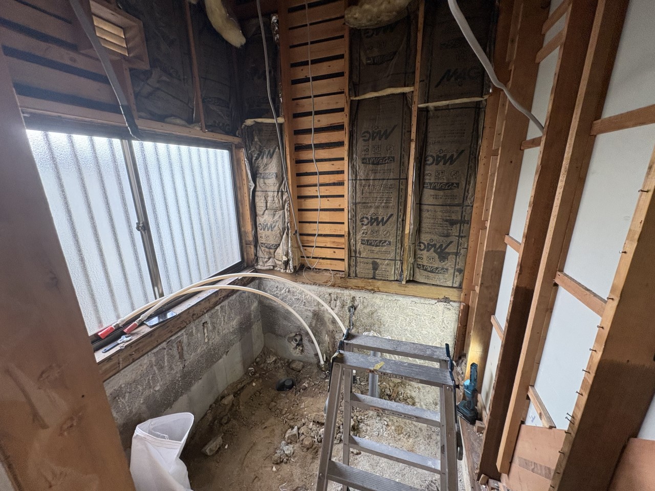 【浴室】※リフォーム中の写真です。（2026年1月撮影）