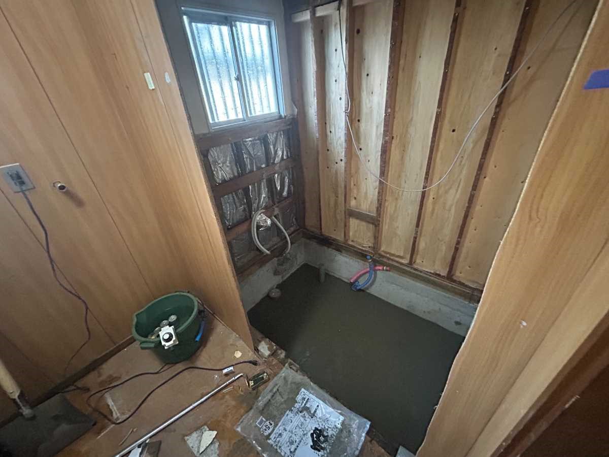 《浴室》浴室は新品に交換します♪（2026年1月撮影）※リフォーム中写真