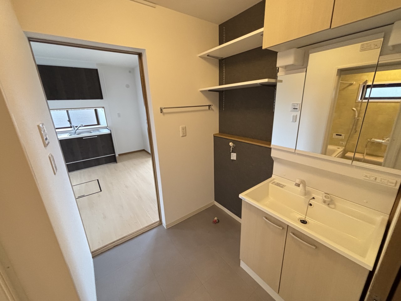 《洗面所》使い勝手の良い洗面所です♪（2026年2月撮影）※リフォーム後写真