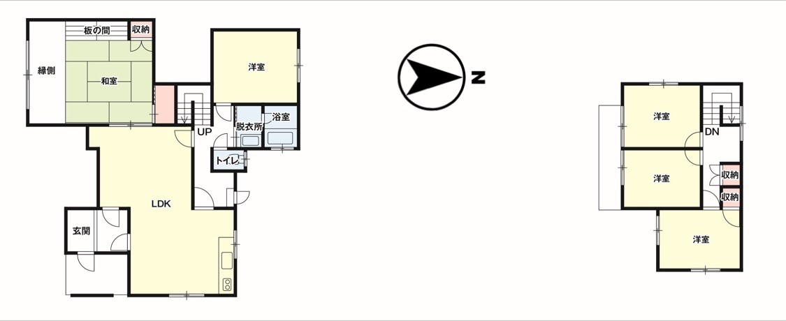 リフォーム後間取：5LDK