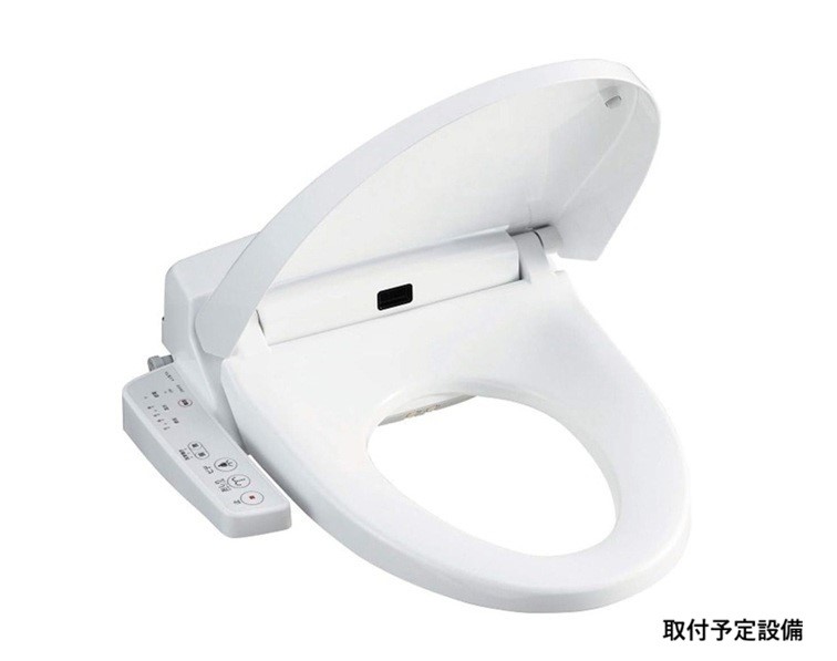 【取付設備】温水洗浄便座付きのトイレです。汚れてもサッとひと拭きでお手入れ簡単。  詳しくはスタッフへお問い合わせください。