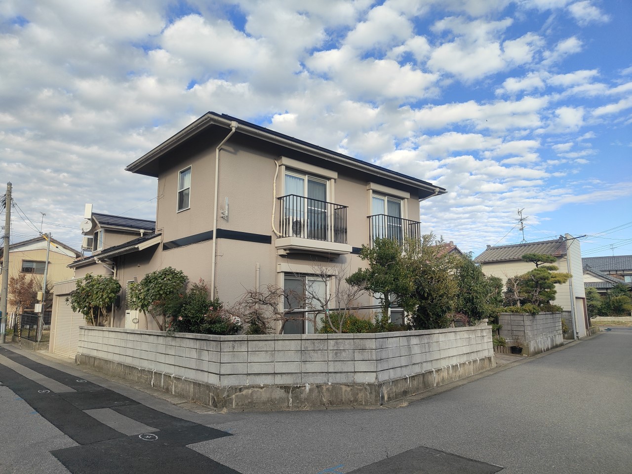 陽当りのよい角地の物件です！