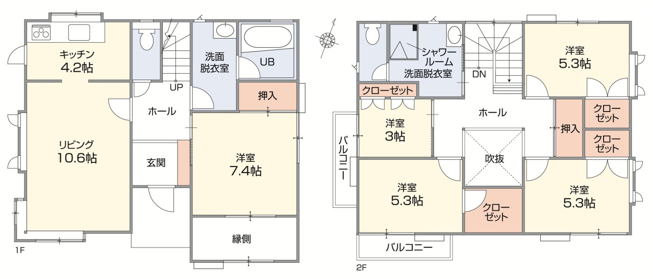 ◆間取り図｜5LDKの大きなオウチです♪