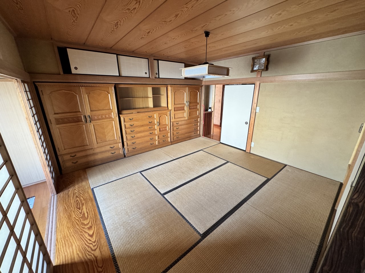 １階和室（8帖）｜お子様のお昼寝スペースや、洗濯物をたたむのに最適♪