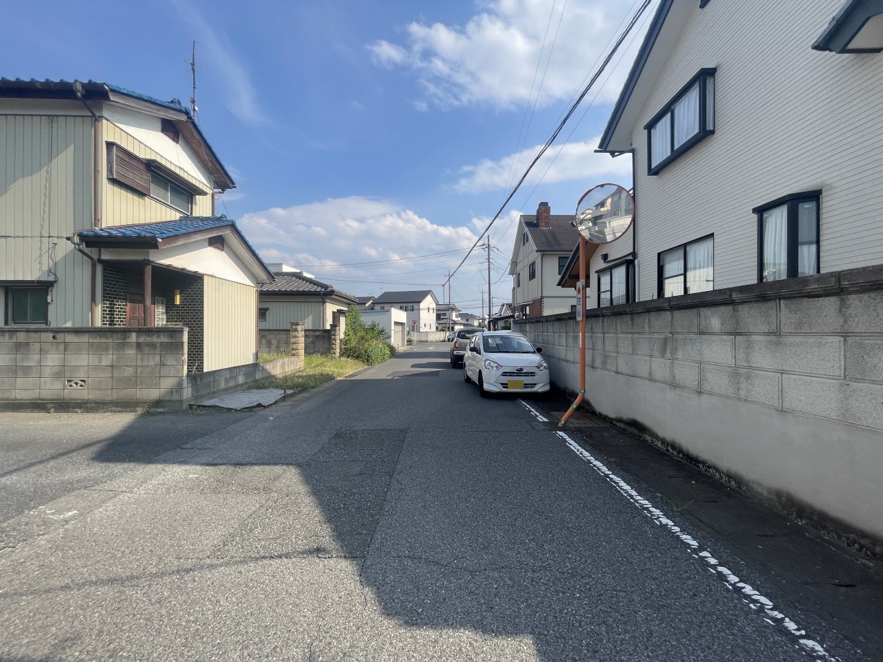 車通りが少なく、小さなお子様がいても安心
