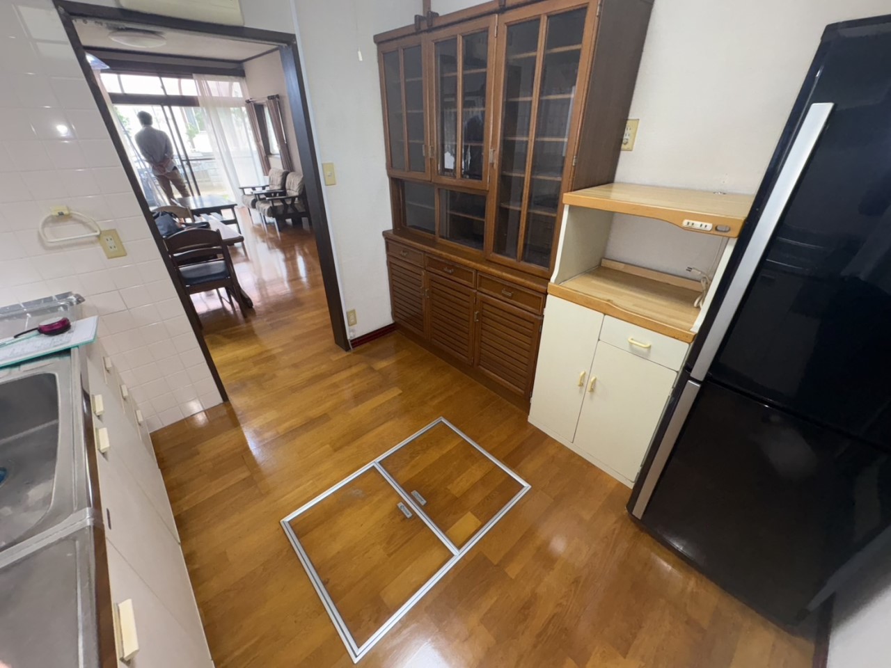 勝手口がついていることで、キッチンからの便利動線♪