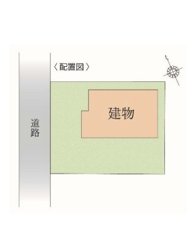 ◆区画図｜北西側約4.0ｍ接道。駐車2台可能（車種による）