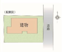 ◆区画図｜東側約4.0ｍ接道。縦列駐車にて2台駐車可能。