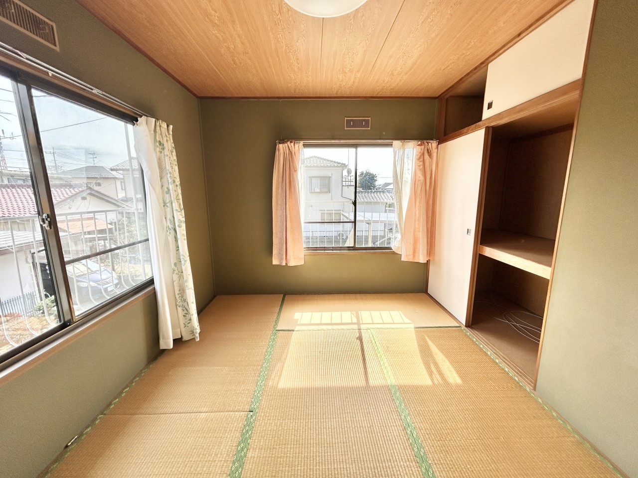 ◆2階和室（リフォーム中）｜リフォーム中もご案内可能です。畳表替えします。