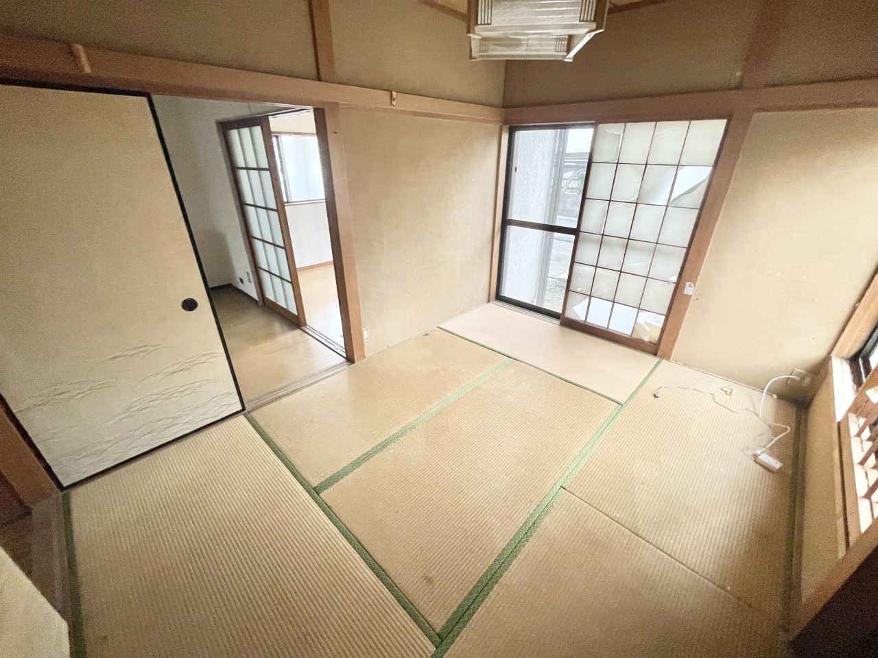 ◆1階和室（リフォーム中）｜リフォーム中もご案内可能です。畳表替えします。