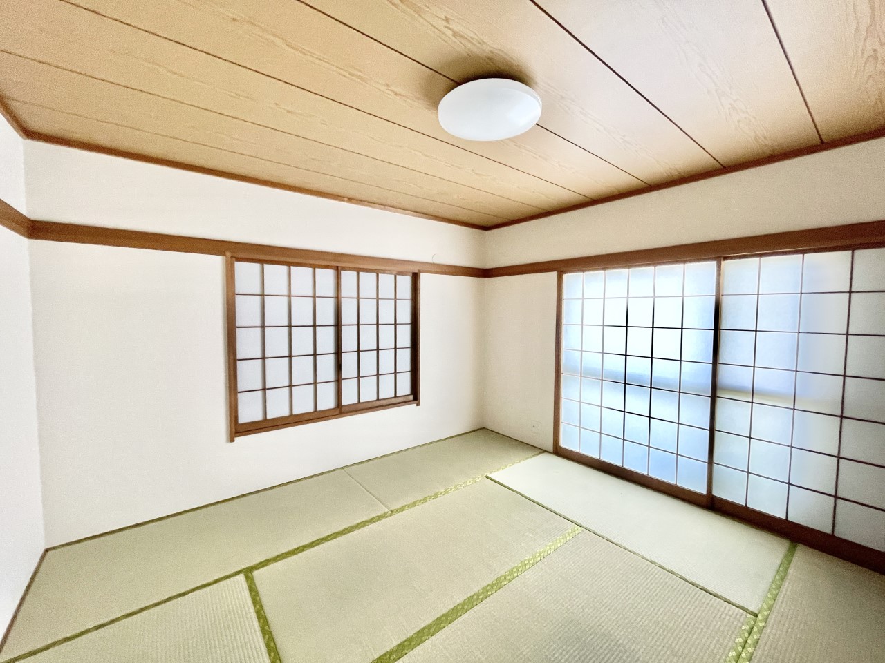 ◆1階和室｜最近の住宅は和室が減ってきていますが、やはり１部屋でも和室があると落ち着きますよね。