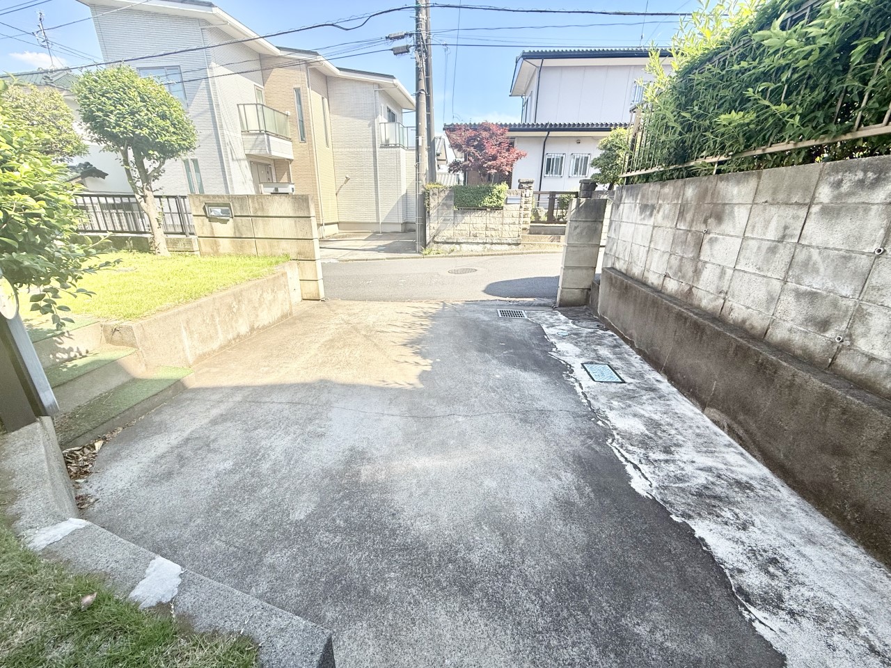 ◆駐車場（リフォーム後）｜リフォーム中もご案内可能です。ブロック解体し駐車拡張します。