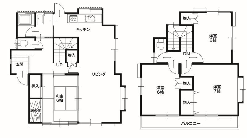 4LDK、全居室6帖以上です!