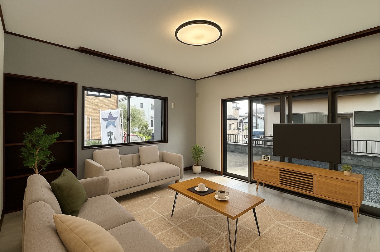 ※CG合成で家具を配置したイメージです。※家具は販売しておりません。