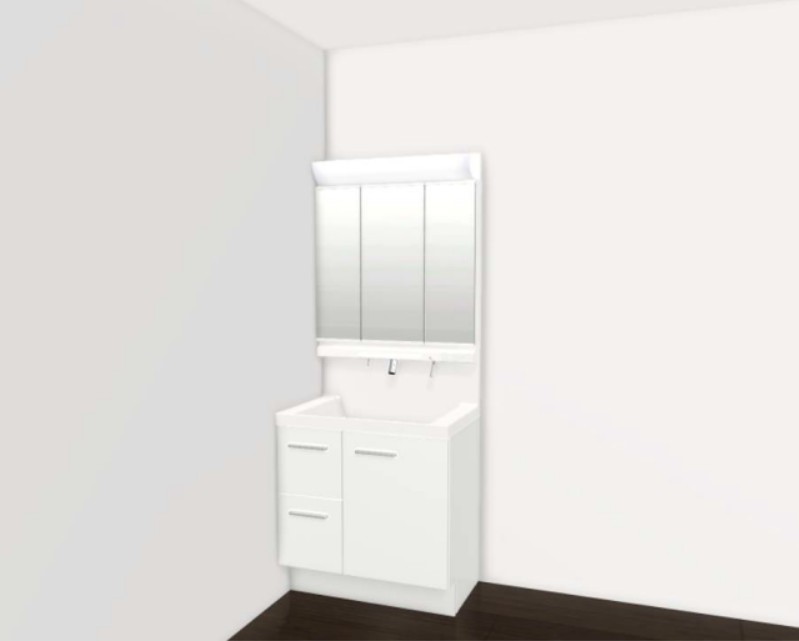 *. リフォーム後化粧台 .* ※参考パースになります。