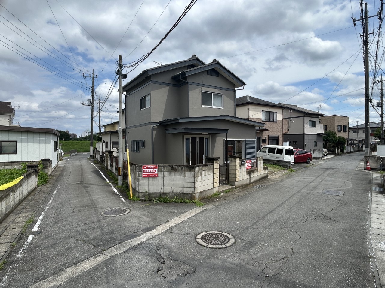 前面道路含む現地写真-