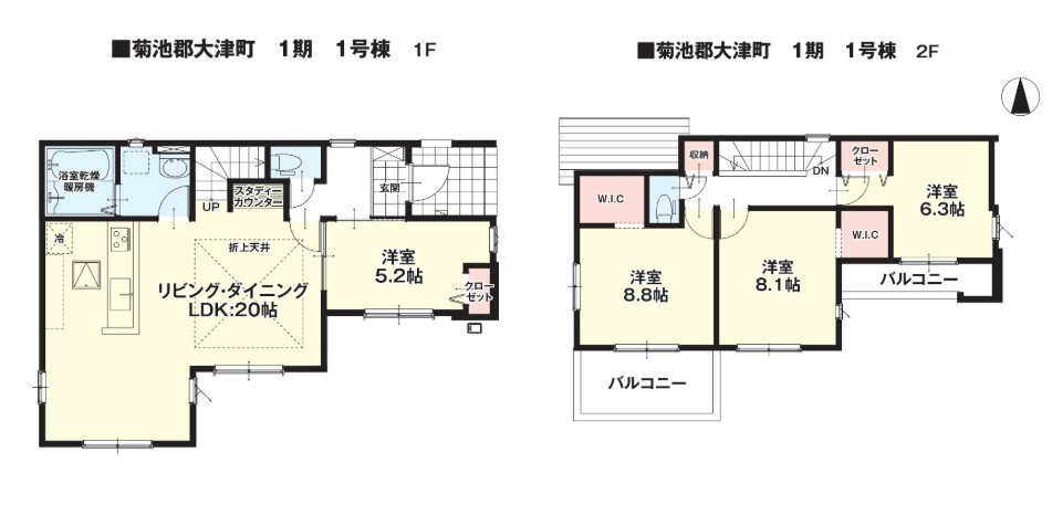 1号棟間取り図