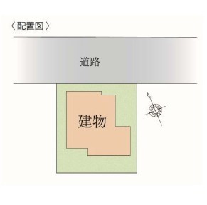 ◆区画図|北側約6.0m接道。駐車1台のみ可能