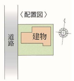 ◆配置図|駐車縦列にて2台可能です♪
