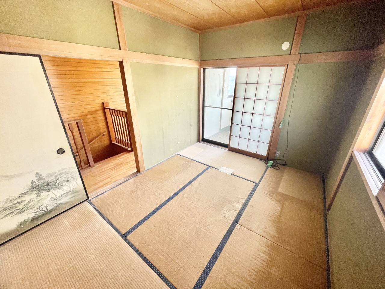 ◆2階和室(リフォーム中)|リフォーム中もご案内可能です。畳表替えします。