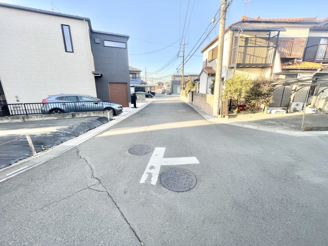◆前面道路|前面道路は約6.0mあり、車通りが少ない為駐車が苦手な方でも安心です◎